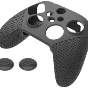Capa de Silicone para Controle Xbox Series X/S com Grips, Proteção Antiderrapante (Preto)