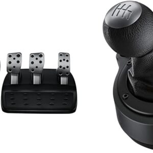 Kit Volante Logitech G920 Driving Force e Pedais para Xbox Series X|S, Xbox One, PC + Câmbio Logitech G Driving Force