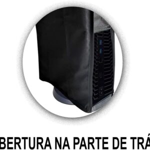 Capa PS5 Vertical Anti Poeira Impermeável Preta