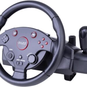 Volante & Pedal Force Driving PS4/PS3/PC/XBOXONE/XBOX360 Preto Dazz
