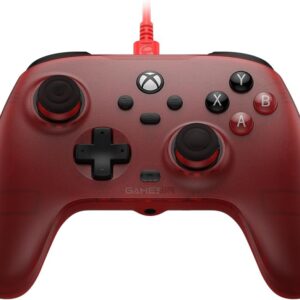 GameSir T7 Wired Controller with Hall Effect Joysticks, Plug and Play Gaming Gamepad for Xbox Series X|S, Xbox One, Windows 10/11 & Steam, 3.5mm Audio Jack - Red