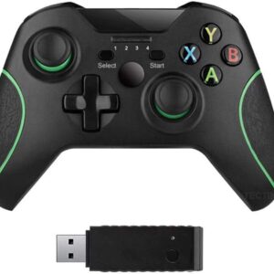 B17 Controles sem fio para Xbox One, gamepad sem fio para PC com adaptador sem fio de 2,4 GHz, compatível com Xbox One / One S / One X / P3 Host / Windows 7/8/10