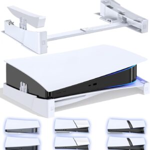 OIVO PS5/ Slim/Pro Horizontal Stand for Disc & Digital Console, Stable PS5 Accessories Base Stand with Upgraded Support Rods on Bottom & Scalable Design for PlayStation 5 Console