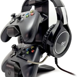 Suporte para 2 Controles e Headset Headphone Mesa Game Xbox (Modelos One, S e X)
