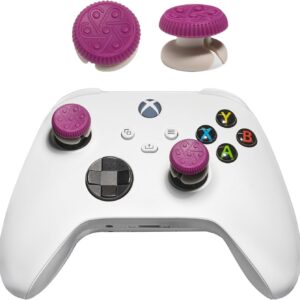 High-Rise Thumbsticks for Xbox Series/One Controller and ROG Ally X, Xbox Elite Controller Accessories, Performance Thumb Grips for FPS and Racing Games, Plug and Play Silicone 1 Pair (Plum)