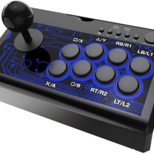 Dobe 7 em 1 Arcade Fighting Wired Joystick para Switch, PS4, PS3, Xbox, PC, Android