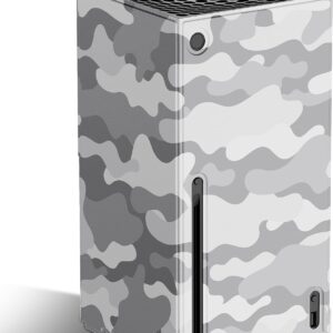Wraps for Xbox Series X Console, Mytrix Custom X-Box Series X Cover Skin, Magnetic Protective Case for Easy Installation,Full Protection -Gray Camo