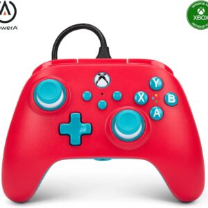 PowerA Nano Enhanced Wired Controller für Xbox Series X|S - Red Sky, tragbar, kompakt, Gamepad, Wired Video Game Controller, Gaming Controller, Works with Xbox One and Windows 10/11