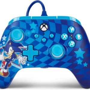 PowerA Advantage Wired Controller for Xbox Series X|S - Sonic Style, Gamepad, Wired Video Game Controller, Gaming Controller, USB-C, works with Xbox One and Windows 10/11, Officially Licensed