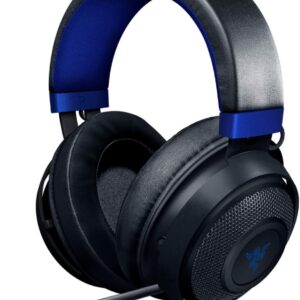 Razer Kraken Fone de ouvido para jogos: armação de alumínio leve - microfone retrátil com isolamento de ruído - para PC, PS4, PS5, Switch, Xbox One, Xbox Series X e S, Mobile - conector