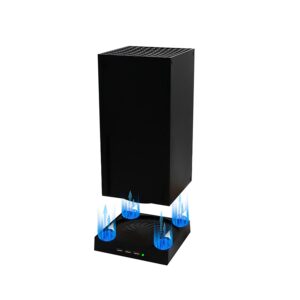 Raryars Ventoinha de resfriamento para Xbox Series X com 3 portas USB Xbox Series X Cooler Externo Turbo Controle de Temperatura Ventilador Suporte Suporte Suporte de Refrigeração