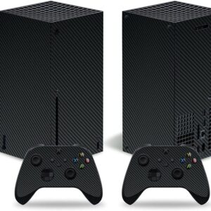 Skin for Xbox Series X, decalque de vinil de corpo inteiro adesivo para console Xbox Series X e controle sem fio (preto)