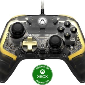 GameSir Kaleid Flux Enhanced Wired Controller for Xbox, iluminação RGB e joystick de efeito Hall, compatível com Xbox Series X|S, Xbox One, Windows 10/11 PC - Licenciado oficialmente