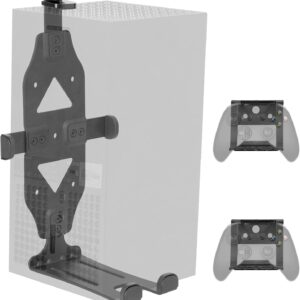 VIVO Suporte de Parede de Aço para Xbox Series X, Exibição Horizontal e Vertical, Design Aberto, Preto, Mount-XSXU1