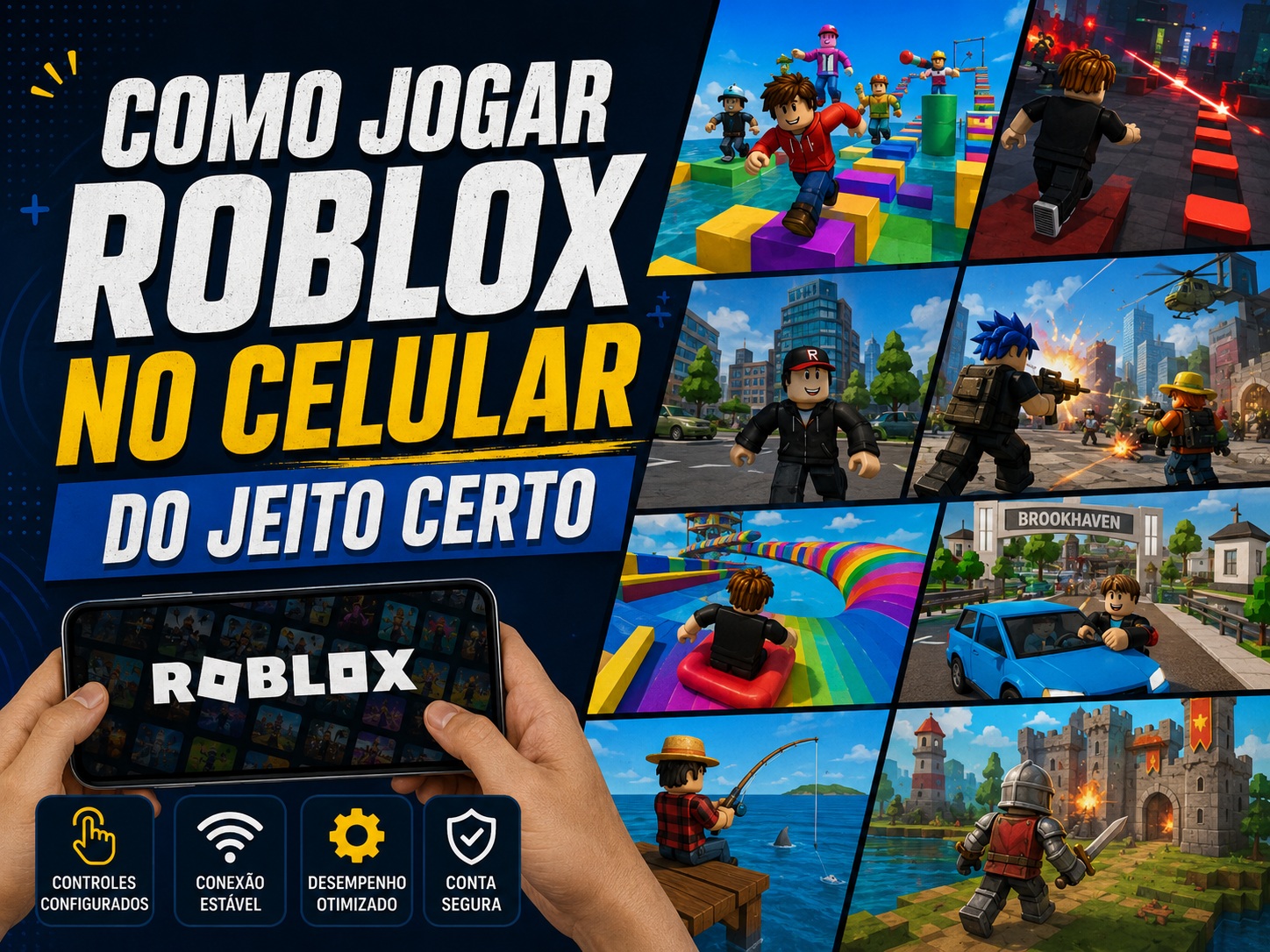 Como jogar no Roblox no celular