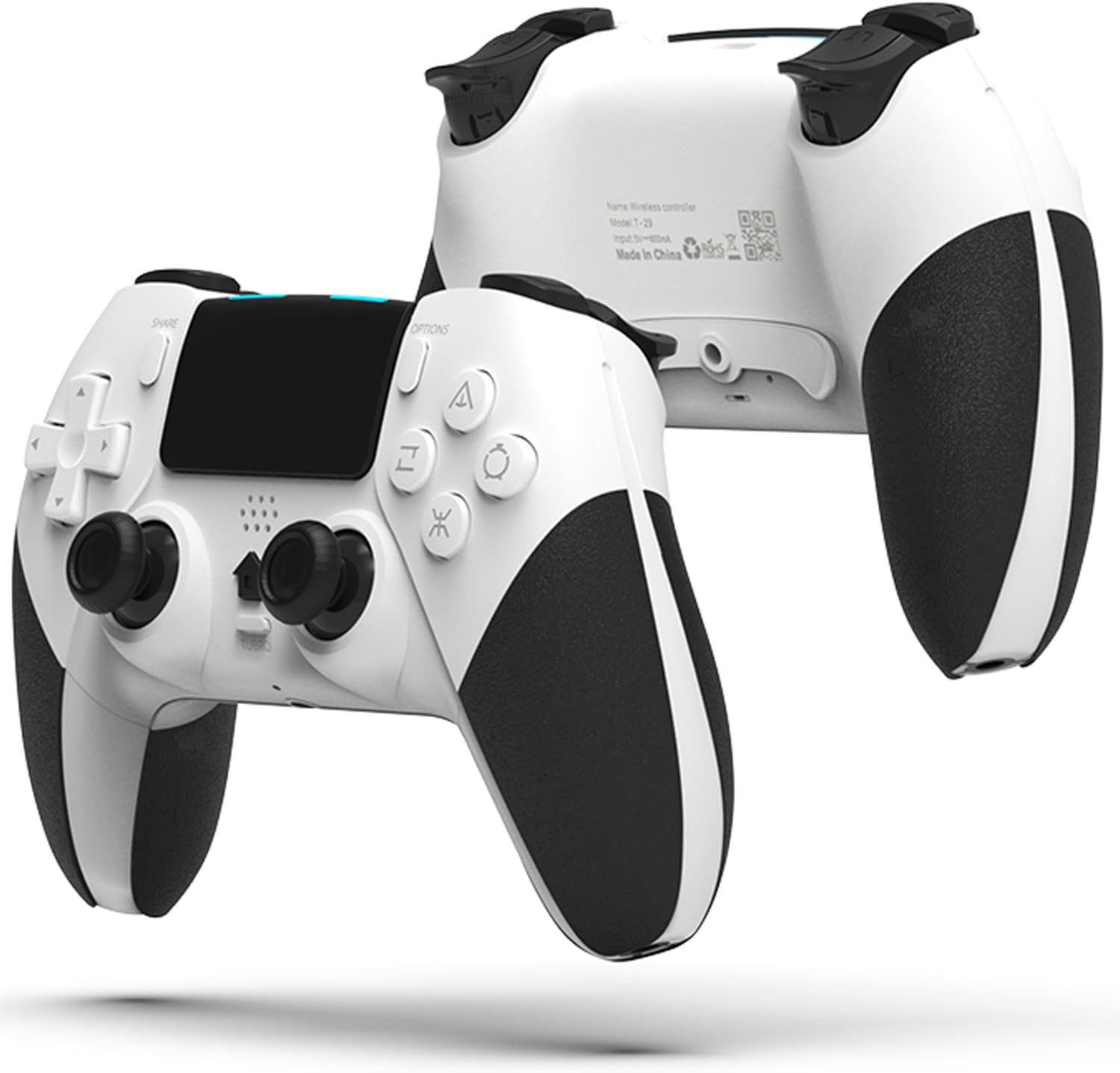 Controle Sem Fio compatível com consoles PS4(funciona apenas com jogos PS4)/PC/IOS/Android e laptop, com sensor de movimento de 6 eixos/vibração dupla/entrada de áudio de 3,5 mm 1 Controle Sem Fio compatível com consoles PS4(funciona apenas com jogos PS4)/PC/IOS/Android e laptop, com sensor de movimento de 6 eixos/vibração dupla/entrada de áudio de 3,5 mm